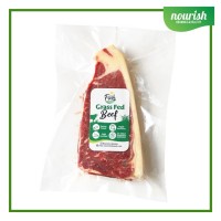Grass Fed Striploin PR Steak (Daging Grassfed Halal) Frozen 170-185 gr