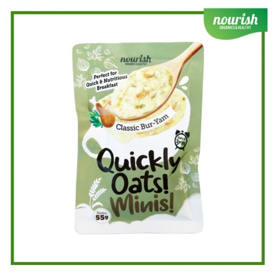 Quickly Oats! Minis! Instant Oatmeal Classic Bur-Yam NO MSG 55gr