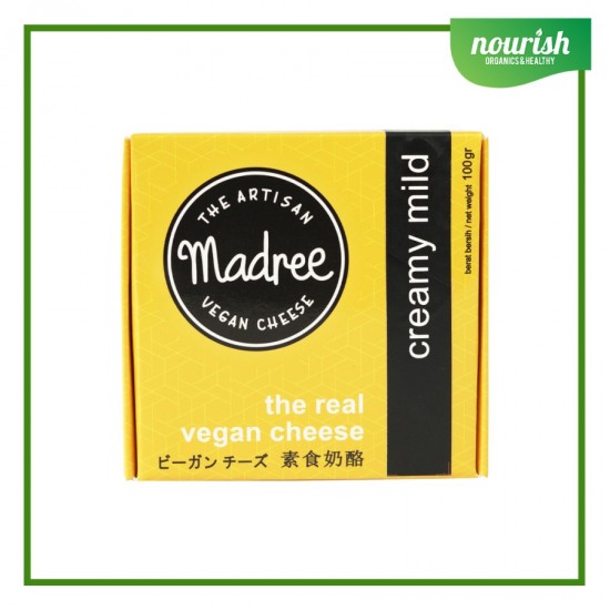 Madree Vegan Cheese / Keju Vegan Non GMO 100g - CREAMY MILD