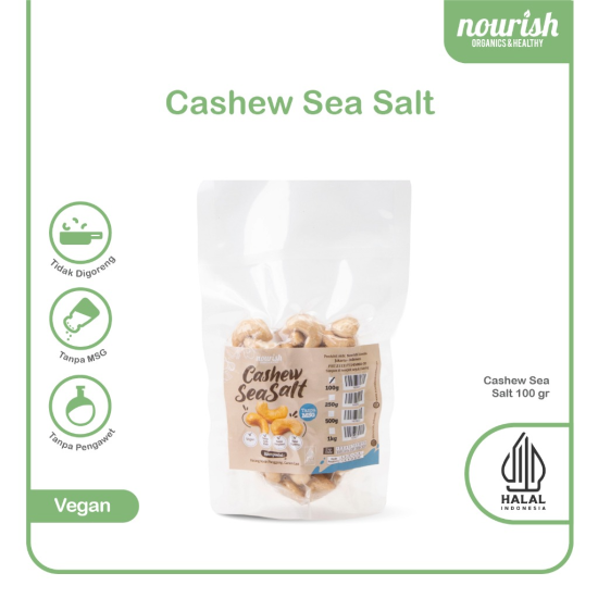 Cashew Sea Salt - Kacang Mede Panggang Asin dengan Sea Salt 100 gr
