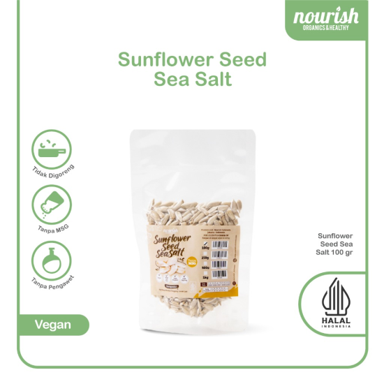Sunflower Seed Sea Salt - Biji Bunga Matahari (Kuaci) Panggang Asin dengan Sea Salt 100 gr