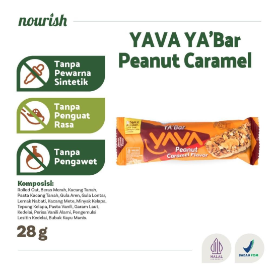 YAVA YA'Bar Peanut Caramel 28g