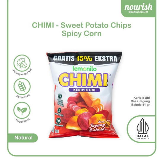 Lemonilo CHIMI Keripik Ubi - Jagung Balado 41 Gram