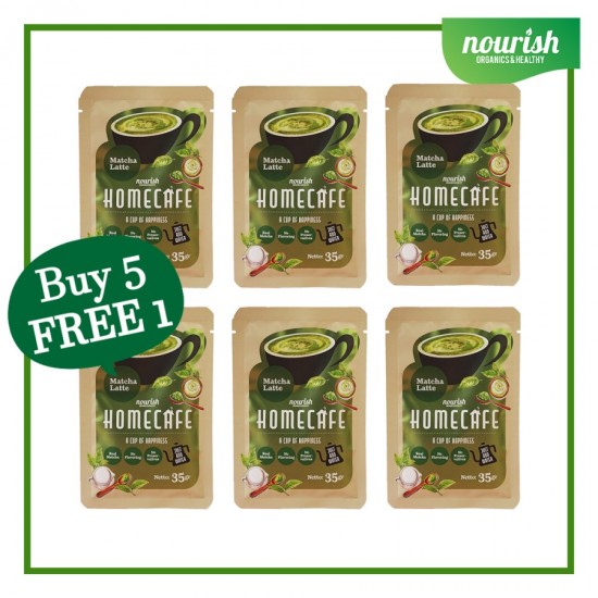 BUY 5 GET 1 FREE Homecafe Matcha Latte 35gr