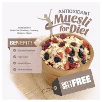 BUY 1 GET 1 FREE Antioxidant Muesli (500gr x  2pc)