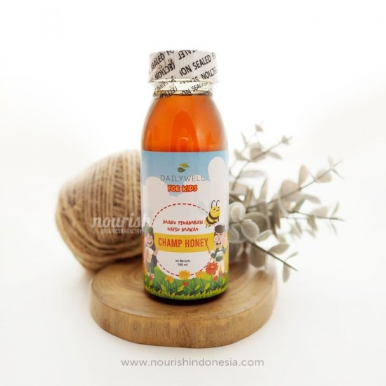 Dailywell Champ Honey for kids (Madu Penambah Nafsu Makan anak)100 ml