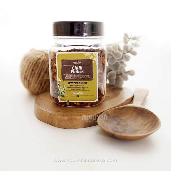 Nourish Indonesia, Chili Flakes 50gr