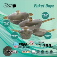 Stein Cookware Paket Onyx (Free collander atau baskom peniris)